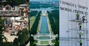 Reflecting Pool renovation, a massive White House ballroom and a triumphal arch: Here’s how Trump is remaking D.C.