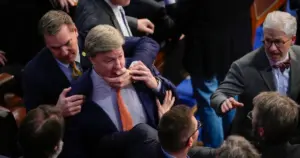 New book by McCarthy aide details the moment when Rep. Mike Rogers appeared to lunge at Matt Gaetz on House floor